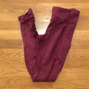 Red lululemon leggings
